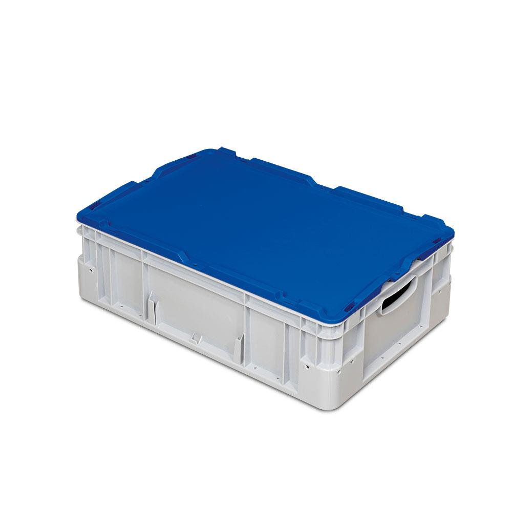 200 Auflagedeckel für Euro-Schwerlastbehälter/Stapelbehälter LxB 600x400 mm, blau