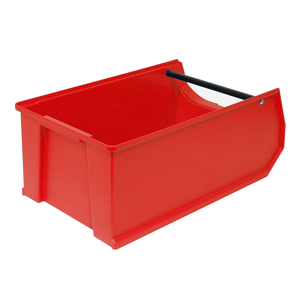 Sichtbox PROFI LB 2T mit Tragstab, rot, Inhalt 21,8 Liter, LxBxH 500x300x200 mm, innen 425x270x190 mm