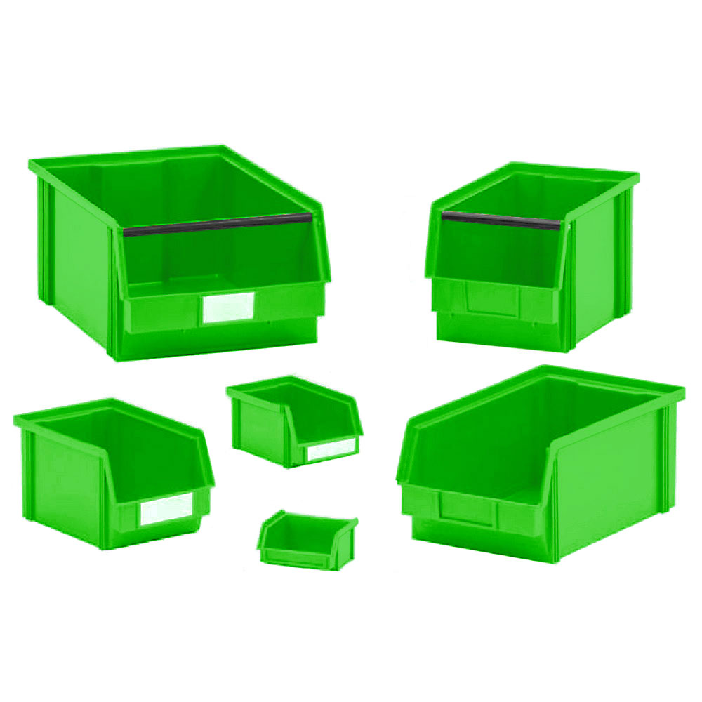 Sichtbox CLASSIC FB 3Z, LxBxH 350/300x200x145 mm, Gewicht 530 g, 8,7 Liter, grün