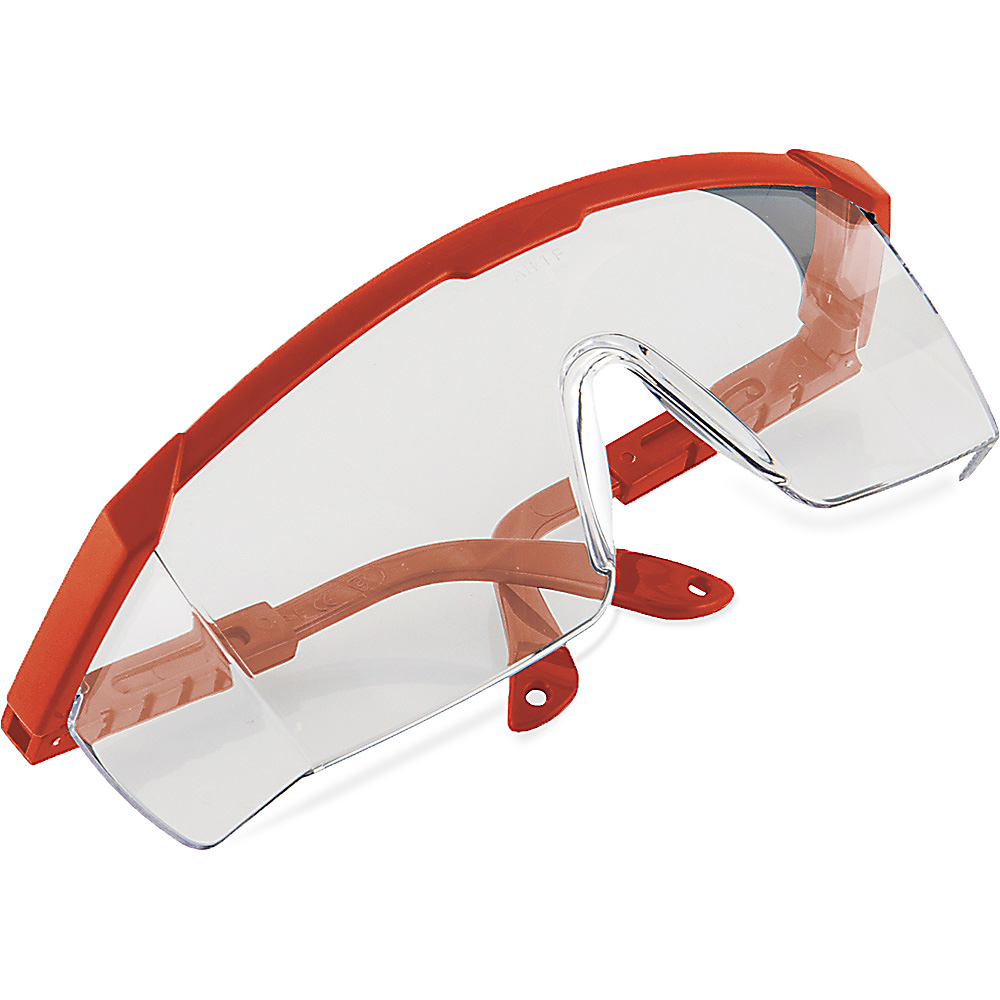 Schutzbrille nach EN 166 mit längenverstellbaren Bügeln