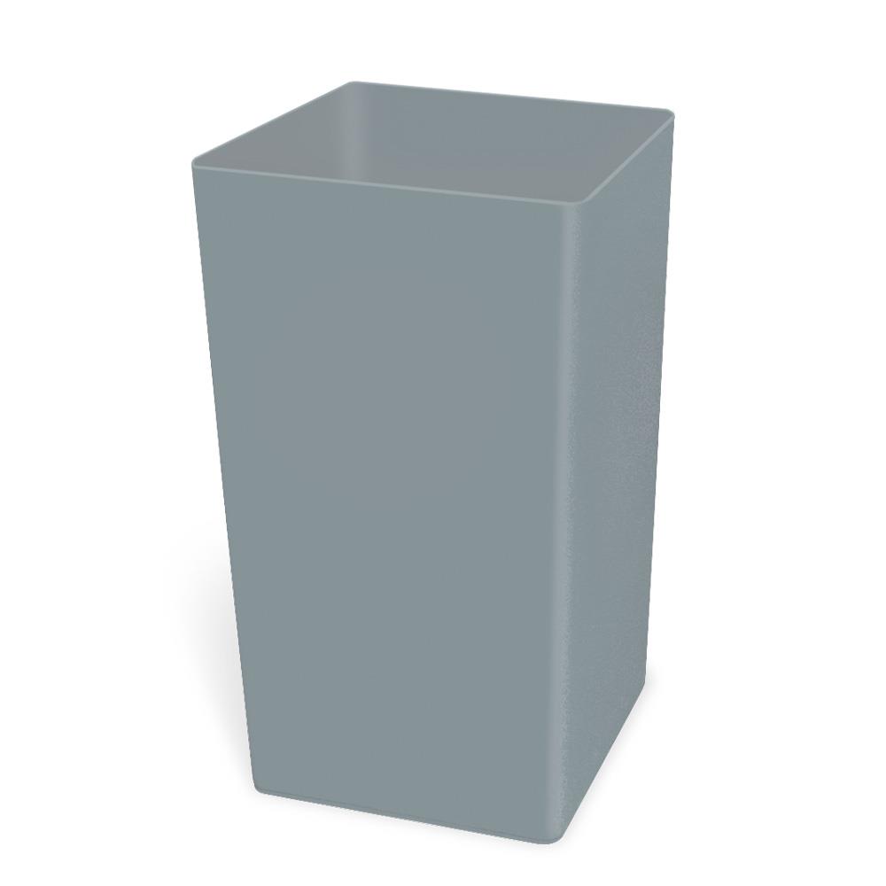 "Styleline" Abfallbehälter, rechteckig, Inhalt 132 Liter, Farbe grau, (VE= 4 Abfallbehälter)