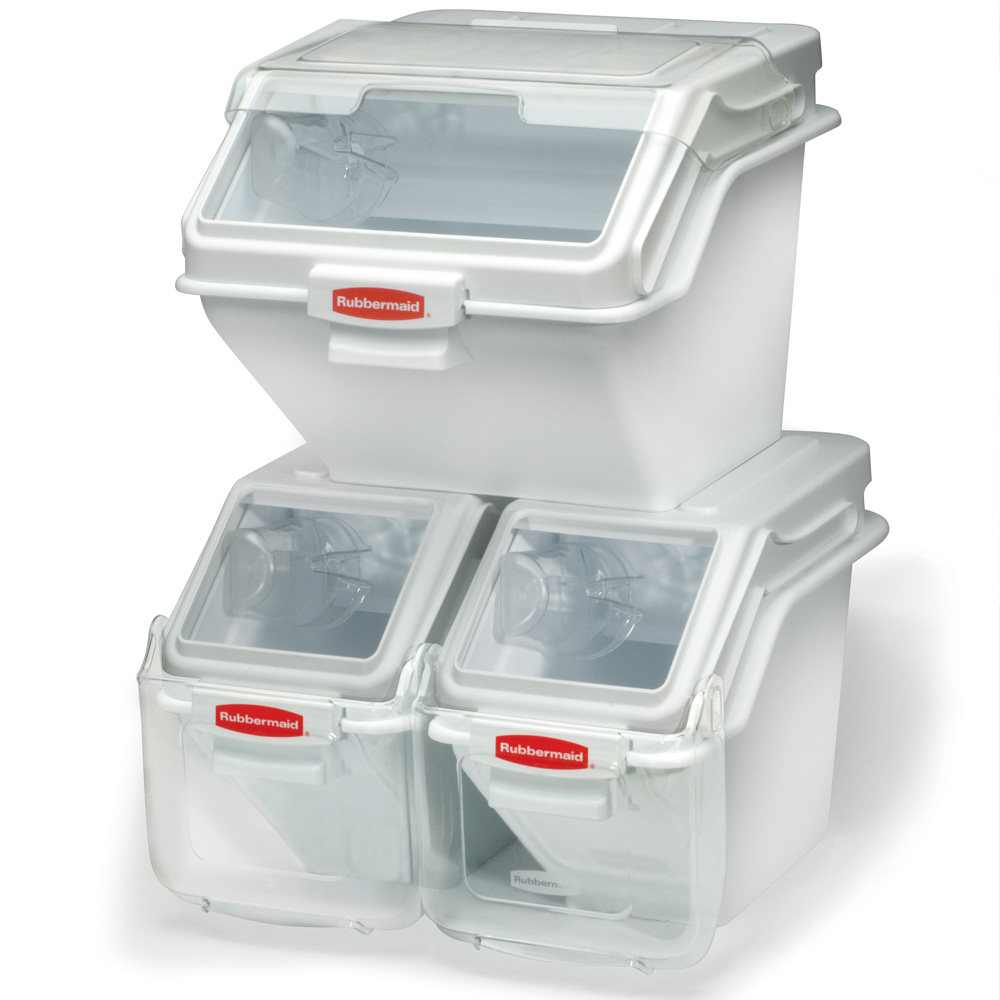 Stapelbarer Zutatenbehälter "ProSave"- 47 Liter, LxBxH 597x486x427 mm, weiß