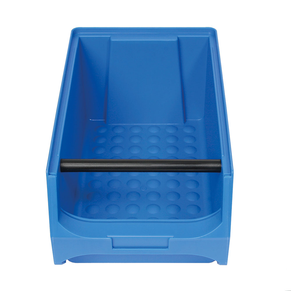 Sichtbox PROFI LB 3T mit Tragstab, blau, Inhalt 7,6 Liter, LxBxH 350x200x150 mm, innen 295x175x140 mm