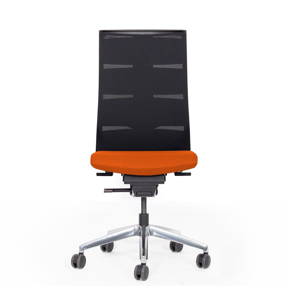 Bürodrehstuhl "Agilis Matrix MT12", Polster orange, belastbar bis 120 kg