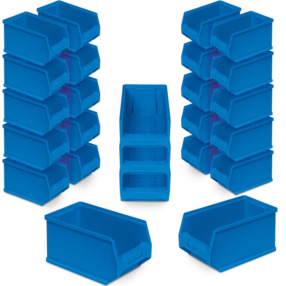 20x Sichtbox PROFI LB4, blau + GRATIS: 5 zusätzliche Sichtboxen geschenkt!