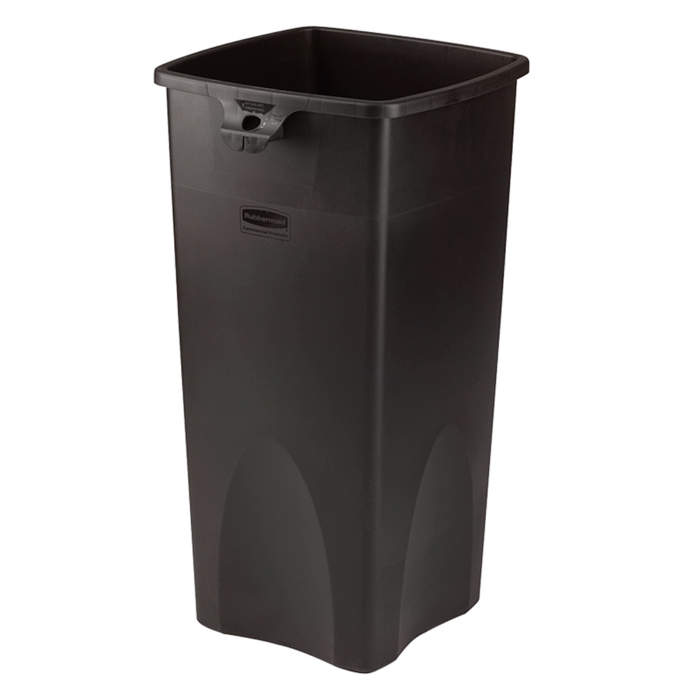 Wertstoff- und Abfallbehälter "Untouchable", rechteckig, 87 Liter, Farbe schwarz