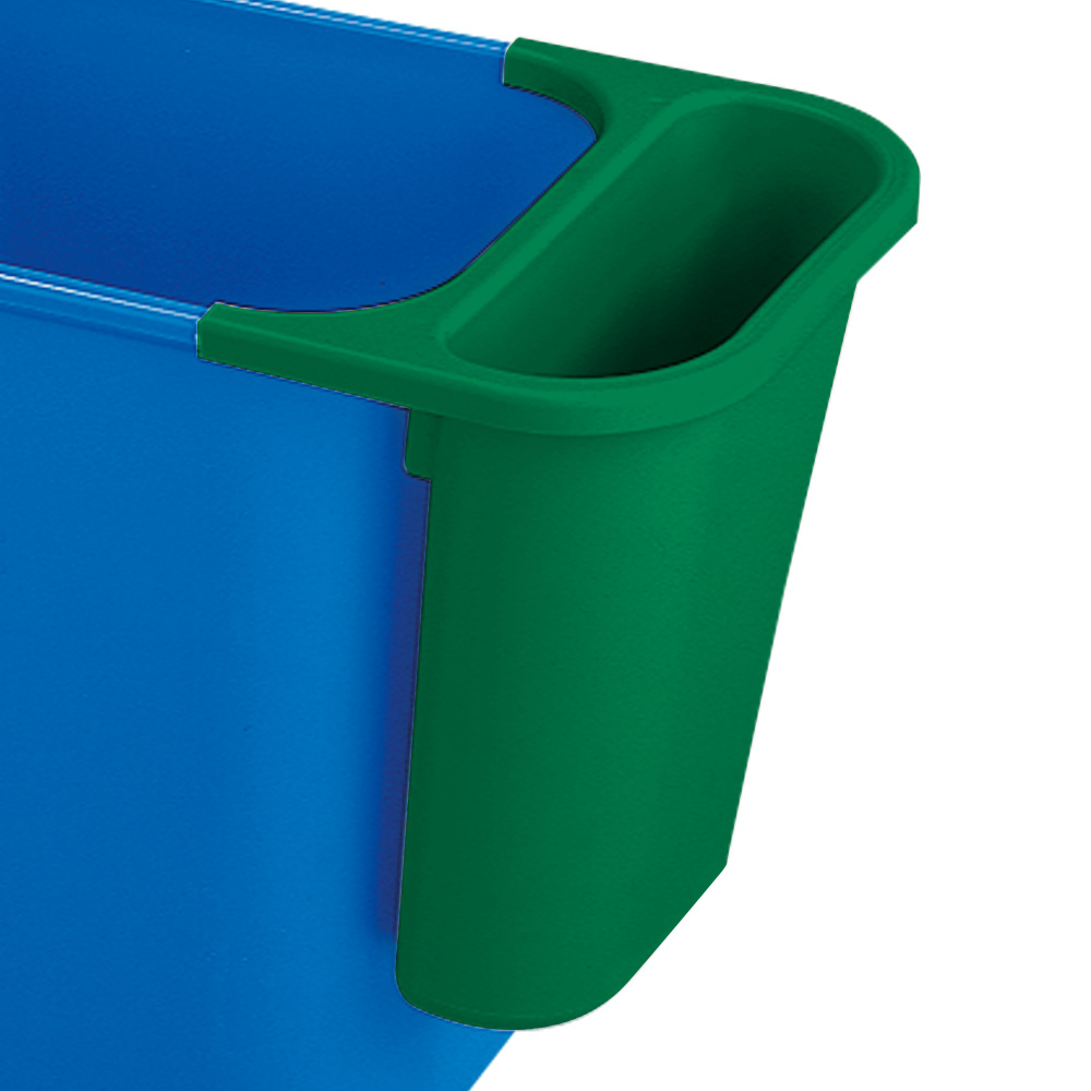 Zusatzbehälter, 4,5 Liter, grün, BxTxH 265x120x295 mm, Polyethylen